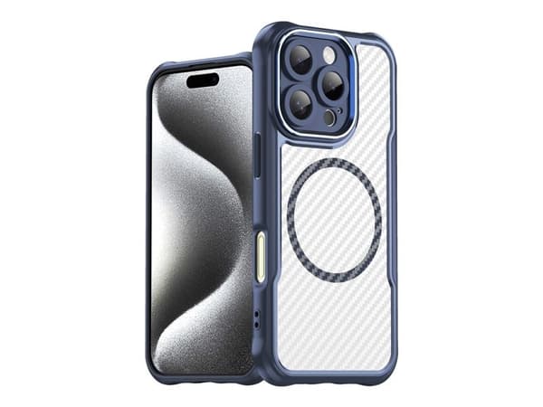 Leading Series MagSafe silikondeksel til iPhone 16 Pro Max - blå