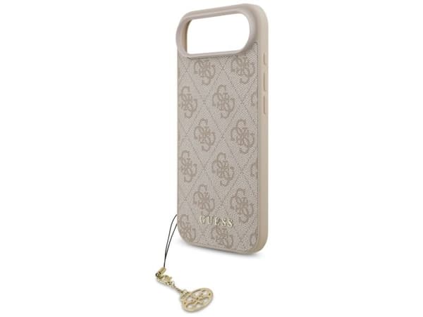 Guess 4G Charm-etui til Apple iPhone 17 Air Tone i tone rosa