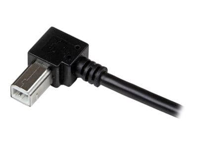 StarTech.com 1m USB 2.0 A to Right Angle B Cable Cord - 1 m USB Printer Cable - Right Angle USB B Cable - 1x USB A (M), 1x USB B (M) (USBAB1MR) - U...