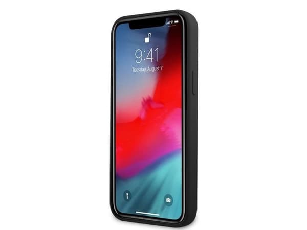 AMG silikondeksel med stor logo til iPhone 12 Pro Max - sort