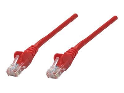 Intellinet Network Patch Cable, Cat5e, 2m, punainen, CCA, U/UTP, PVC, RJ45, Gold Plated Contacts, Snagless, Booted, Polybag - Patch cord - RJ-45 (u...
