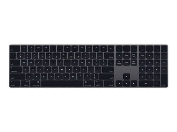 Apple Magic Keyboard, Full-size (100%), Langaton, Bluetooth, Kalvokytkin, QWERTY, Harmaa