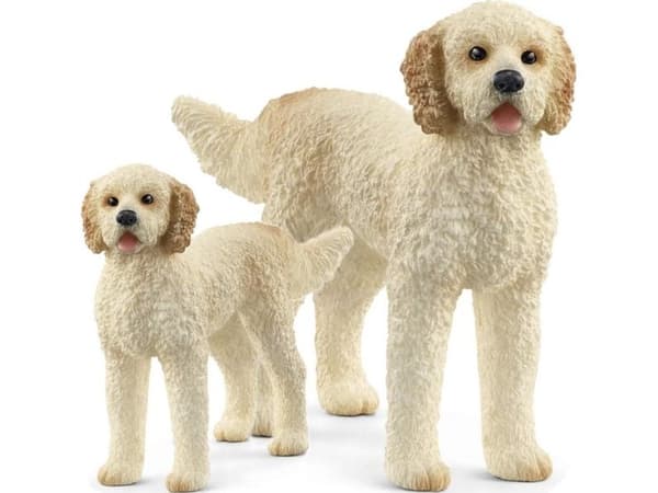 Schleich kultakoira
