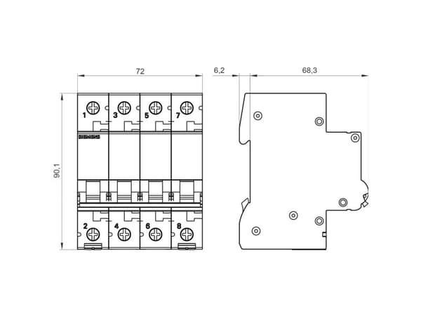 Siemens 5SL6402-7, IP20