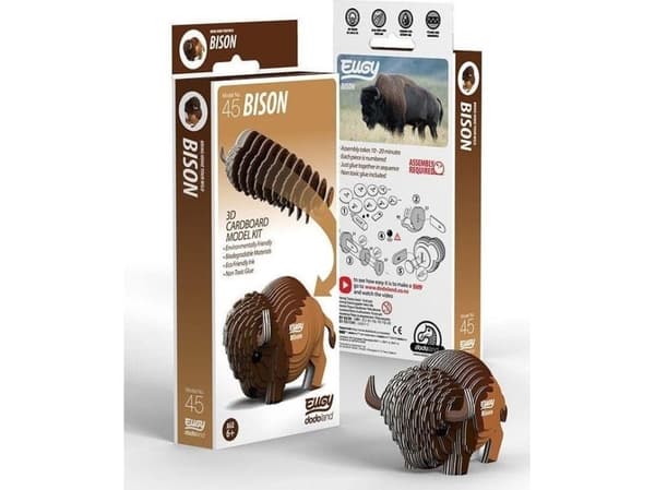 Eugy the Bison - 3D øko-puslespill