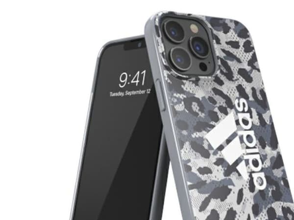 Adidas OR SnapCase leopard-deksel til iPhone 13 Pro Max - grå