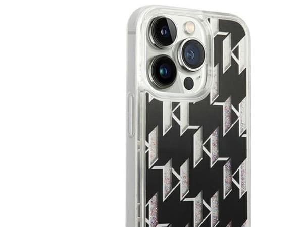 Karl Lagerfeld KLHCP14LLMNMK iPhone 14 Pro 6,1" hardcase sort / sort Liquid Glitter Monogram