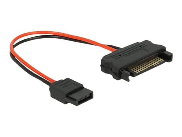 Delock - Strømkabel - SATA strøm (han) til Slimline SATA strøm (hun) - 10 cm