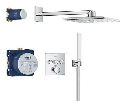Grohe Precision SmartControl – Innebygd dusjsystem med Vitalio Smartactive 310 Cube, krom