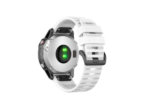 Fixed QuickFit silicone wristband, 22 mm, white