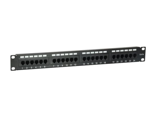 Equip 235325, Cat5e, Sort, Rackmontering, 1U, RoHS, CE