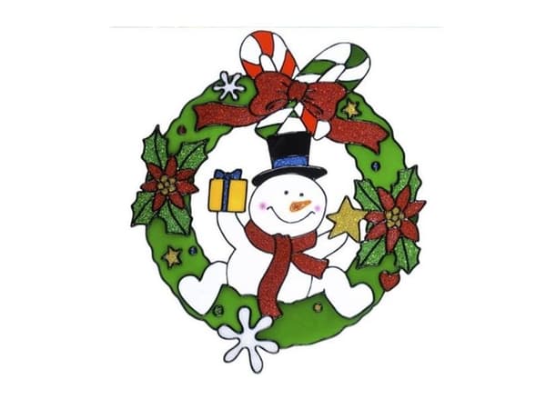 Julkrans fönsterdekaler