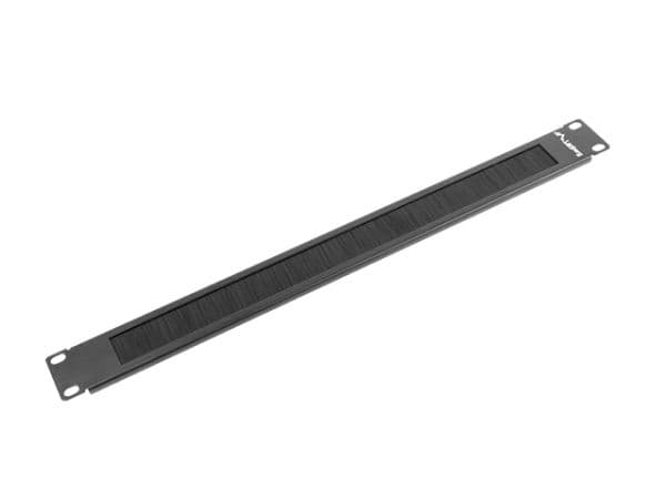 Lanberg - Rack borstpanel - RAL 9004, svart - 1U - 19"