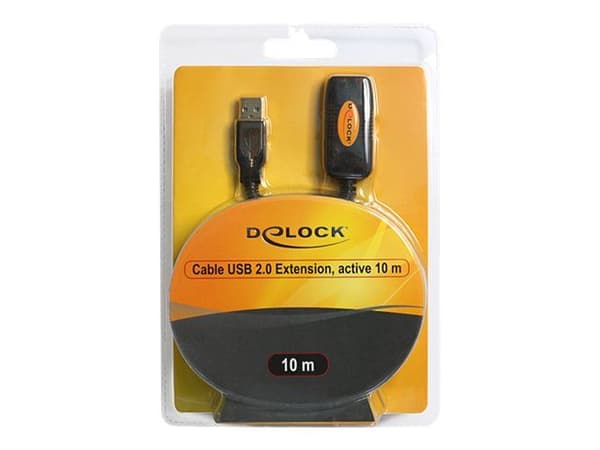 Delock - USB forlængerkabel - USB (han) til USB (hun) - 10 m
