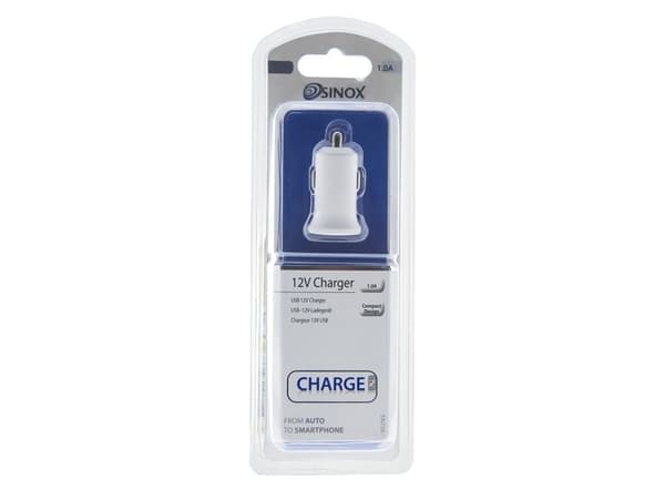 Sinox i-Media - Strömadapter för bil - 1 A (USB) - Europa