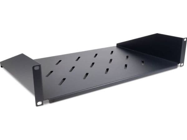 Inter-Tech SW-2U-300 - Rack-hylle - RAL 9005 - 2U - 19"