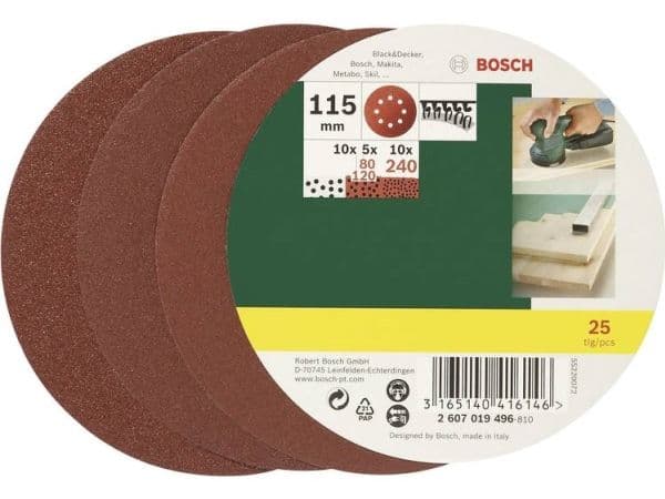 Bosch SLIBEBLADSÆT EXCENT 115MM ASS 25 STK PL