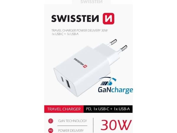 Swissten 22037000, inomhus, AC, 5 V, Vit