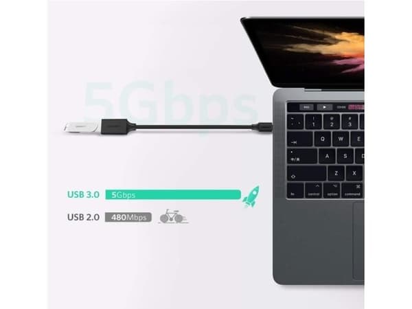 Ugreen - USB-sovitin - USB-C (han) til USB Type A (hun) - USB 3.0 OTG - 17 cm - lajittelu