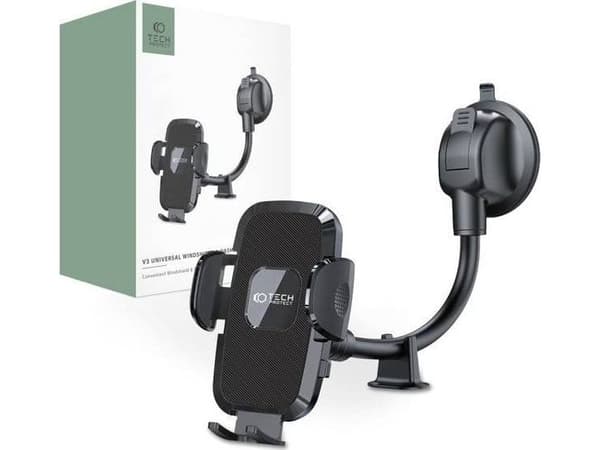 Tech-Protect TECH-PROTECT V3 universal long arm bilholder for frontrute & dashbord, svart