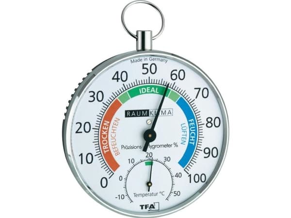 TFA Dostmann 45.2027 Termo-/hygrometer Sølv