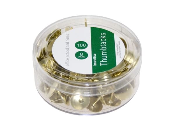 Piirustustapit messinki bnt/Office 100kpl/pakkaus
