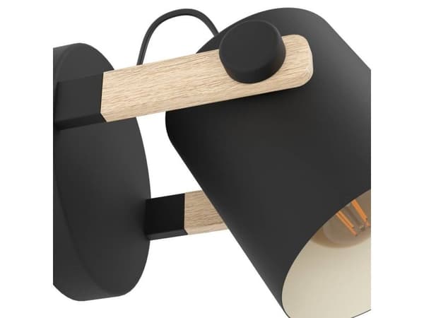 Hornwood Væg E27, sort
