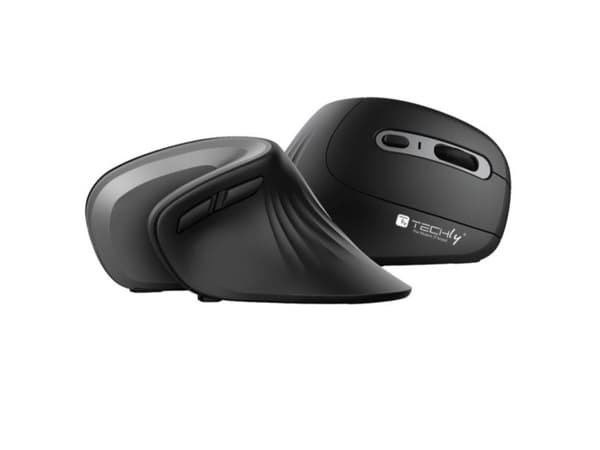 Techly 2,4 GHz RF USB trådløs vertikal mus, 3200 dpi optisk