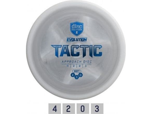 Discmania discgolf midrange driver SOFT EXO TACTIC Evolution Grey 4/2/0/3