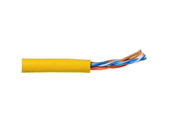 CAT5E U/UTP punottu patch keltainen 305 m