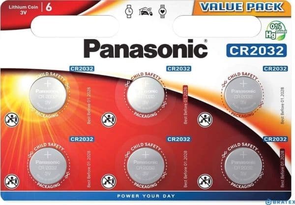 Panasonic Lithium Power - Value Pack - batteri 6 x CR2032 - Li