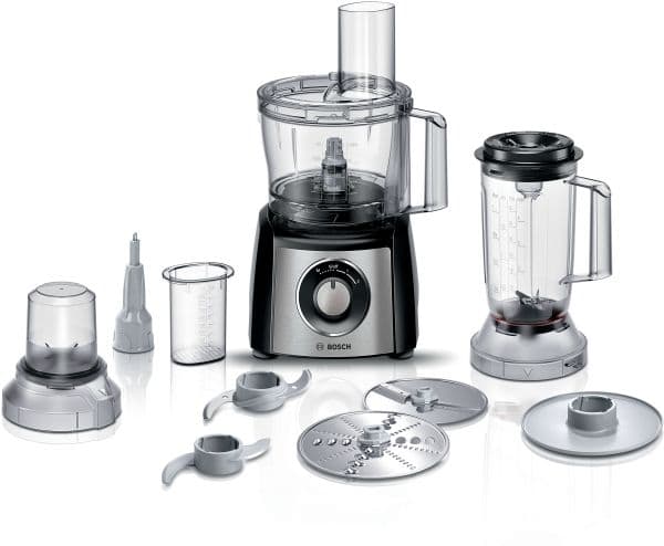 Bosch MultiTalent 3 MCM3501M -Foodprocessor 800 W - børstet rustfrit stål/sort