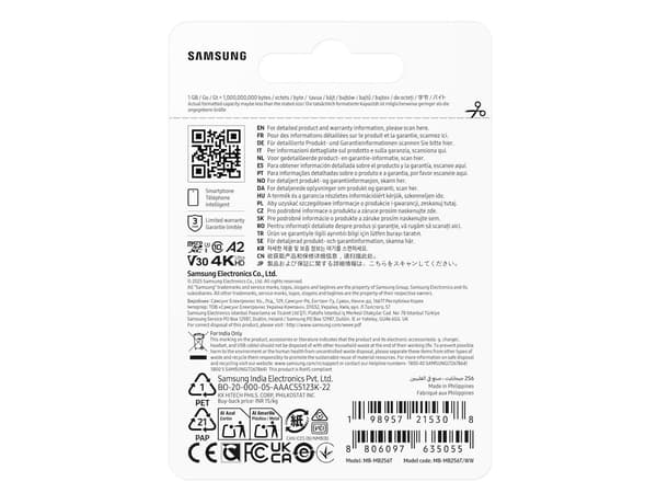 Samsung - Flashminnekort - 256 GB