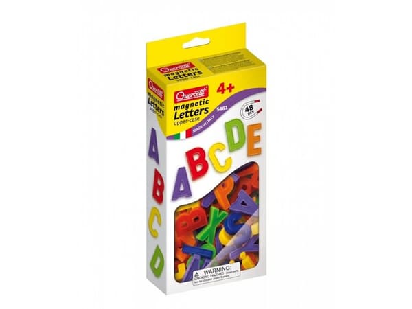 Quercetti store magnetiske bokstaver, 48 elementer (040-5461)