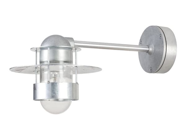 Albertslund vägg 100W E27, kort arm, galvaniserad