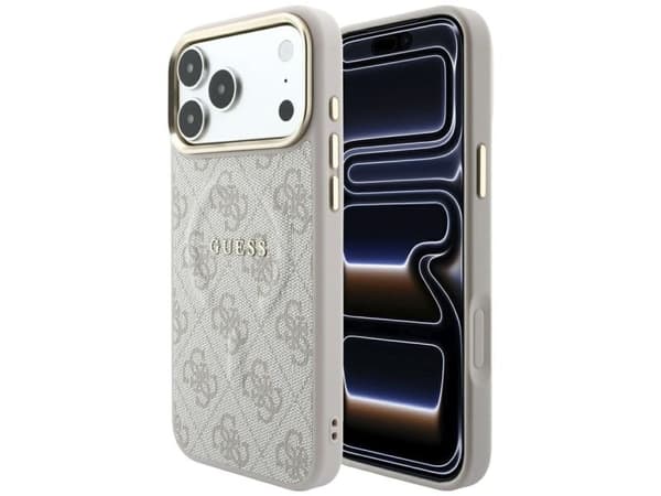 Guess Embossed 4G Classic MagSafe Case for iPhone 17 Pro Max / 18 Pro Max - Pink
