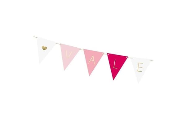 Valentines vimpel guirlande