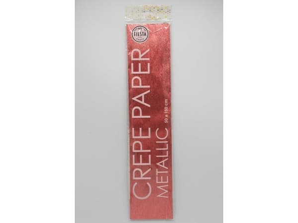 Crepe papir, metallic Rose Gold