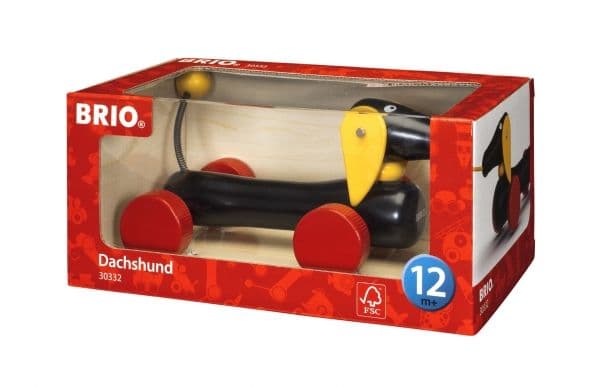 BRIO 30332 Pull Along Dachshund