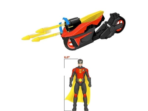 DC Universe Robin 15cm & Small Vehicle