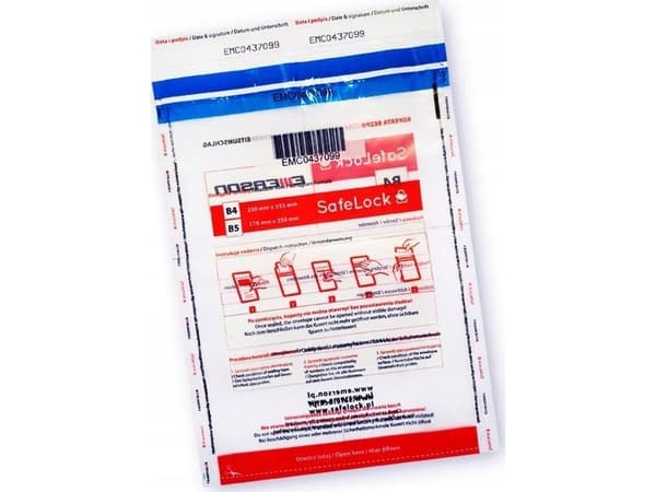 Emerson sikkerhetskonvolutter B4 EMERSON ikb250385ptk100 transparent 100 stk