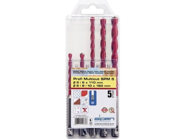 Borrsats ALPEN SDS+ MULTICUT 5 delar