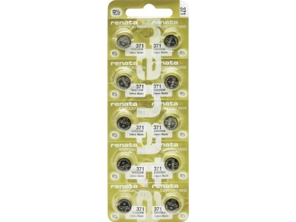 Renata Knapcellebatteri 371 10 stk 40 mAh