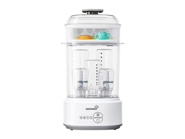 Grownsy bottle sterilizer with dryer (gray)