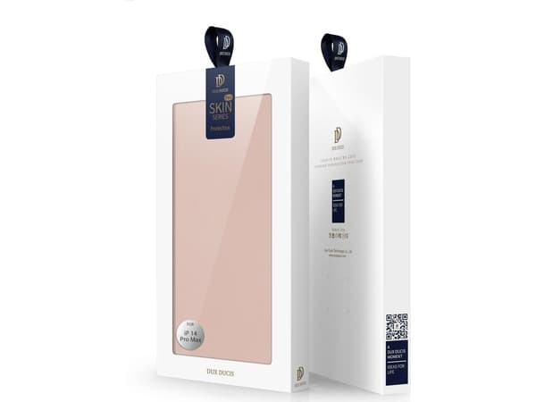 Dux Ducis Skin Pro flip-skydd för iPhone 14 Pro Max - rosa