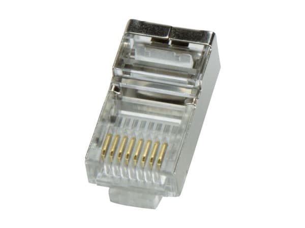 LogiLink MP0003, CAT5e, Plast, Gull, 100 stykker