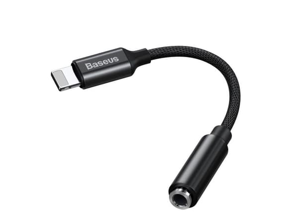 Baseus CALL3-01, Musta, 3.5mm, Lightning, Naaras, Uros, Suora