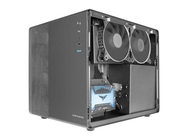 Mars Gaming MCMPRO Professional Compact PC-kotelo mATX (Double Chamber)