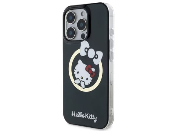 Hello Kitty IML Fun Bow Magsafe iPhone 16 Pro-deksel - svart