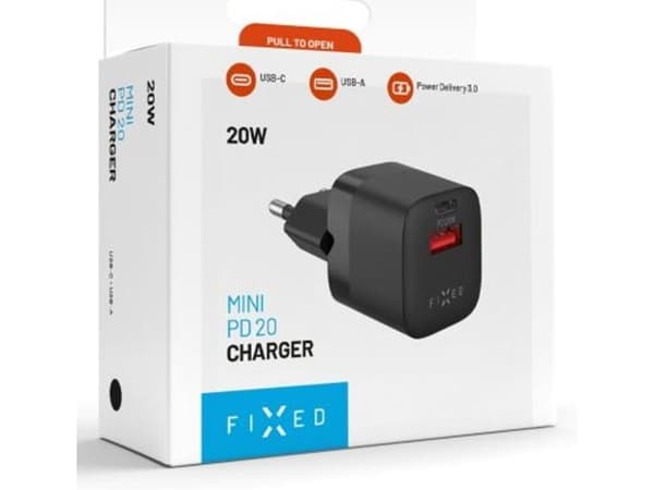FIXED FIXC20M-CU-BK, Innendørs, AC, 12 V, Sort